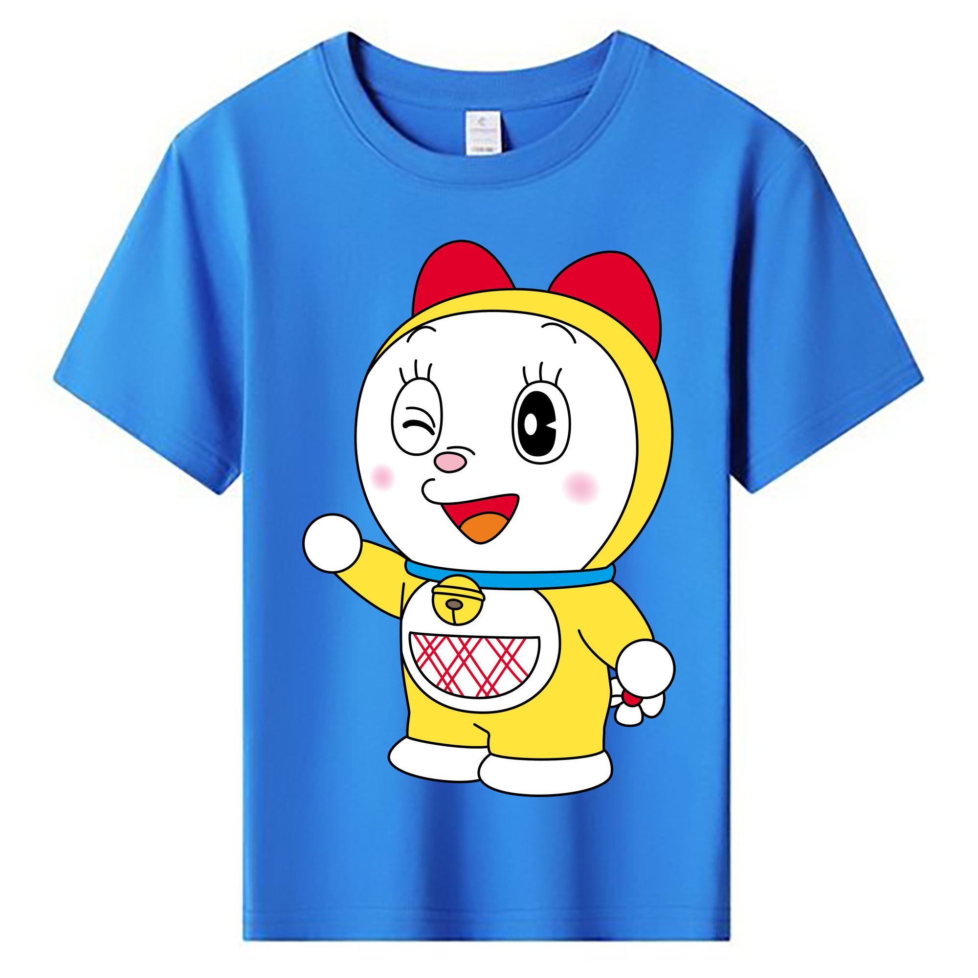 （画像用） ドラえもん ドラミ Doraemon Dorami 綿100％キッズTシャツ（フロントプリント）
